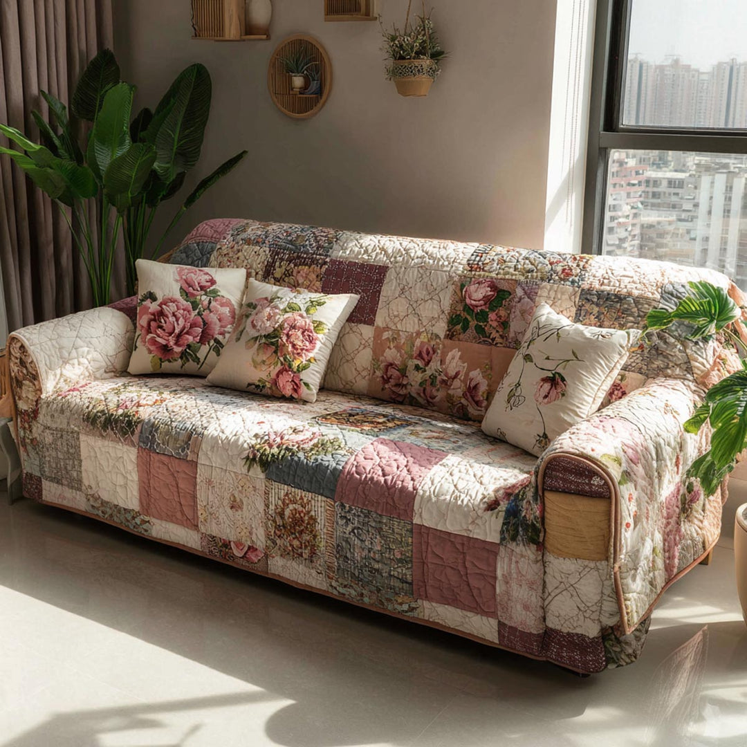 Quilted sofa cover with home atmosphere NCU0DV9212