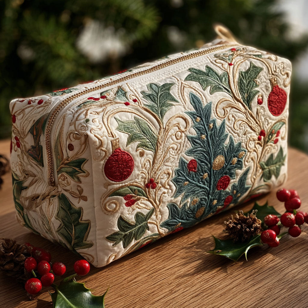 Sparkle Lights quilted makeup bag – Louise London