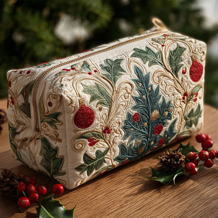 Sparkle Lights quilted makeup bag – Louise London