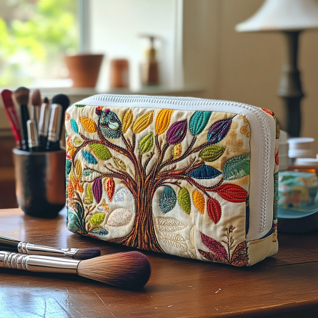 Spirit Grove quilted makeup bag – Louise London