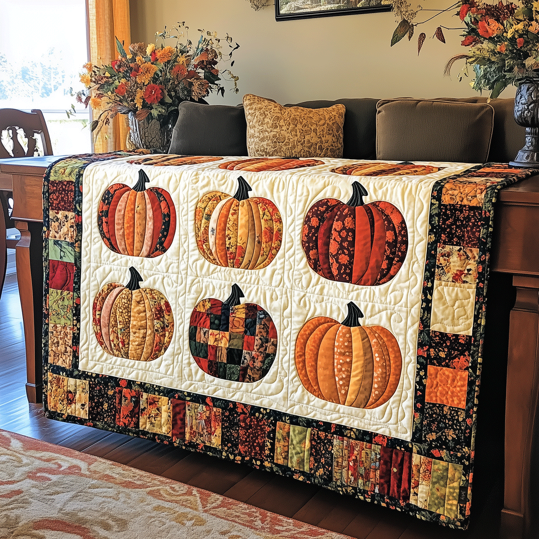Spectral Harvest Quilted Blanket – Louise London quilted blanket