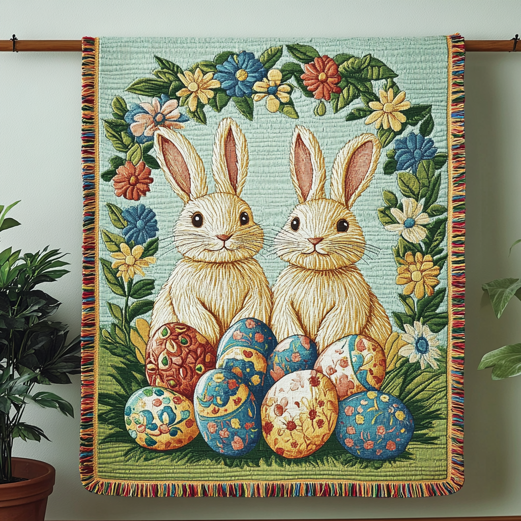 Woven Charm Blanket Spring by Louise London – product view