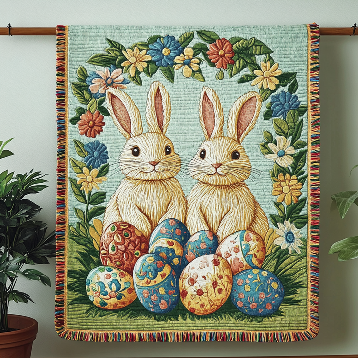 Woven Charm Blanket Spring by Louise London – product view
