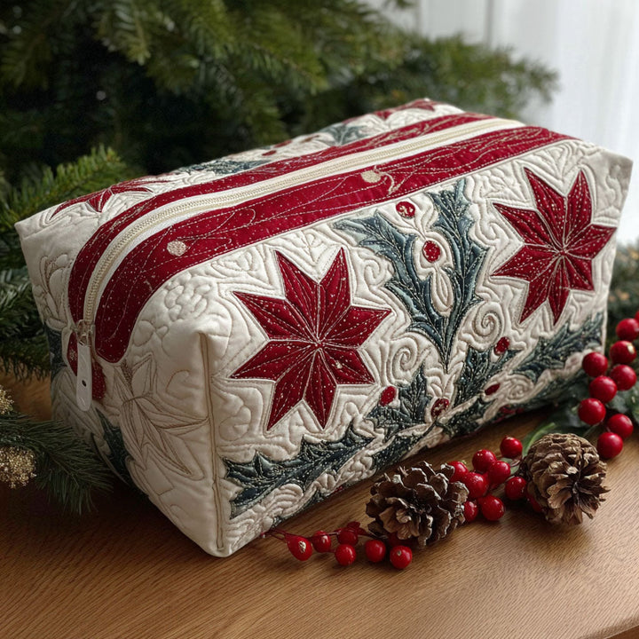 Star Petal quilted makeup bag – Louise London