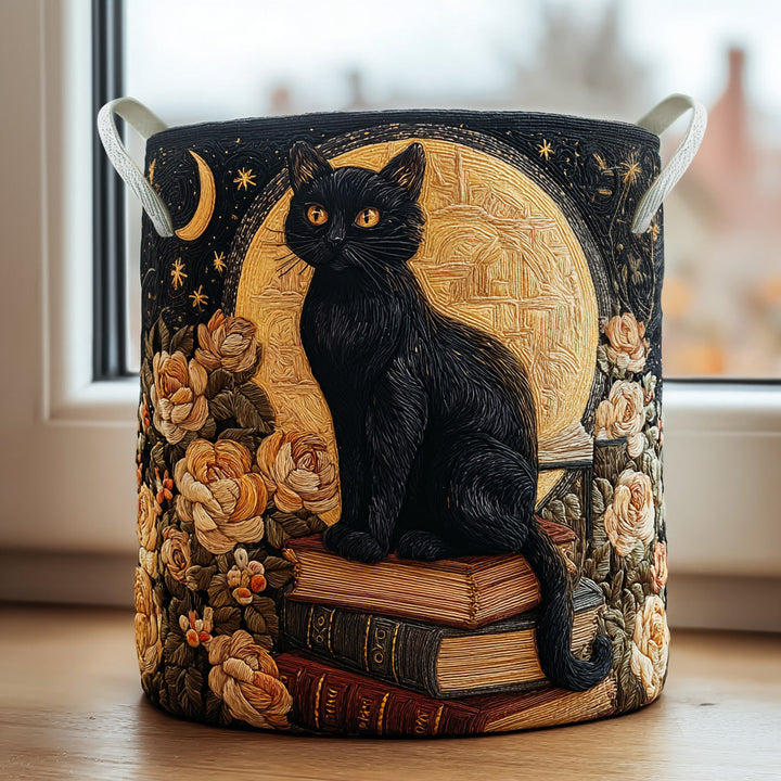 Quilted Cat-Shaped Laundry Basket – product image 4
