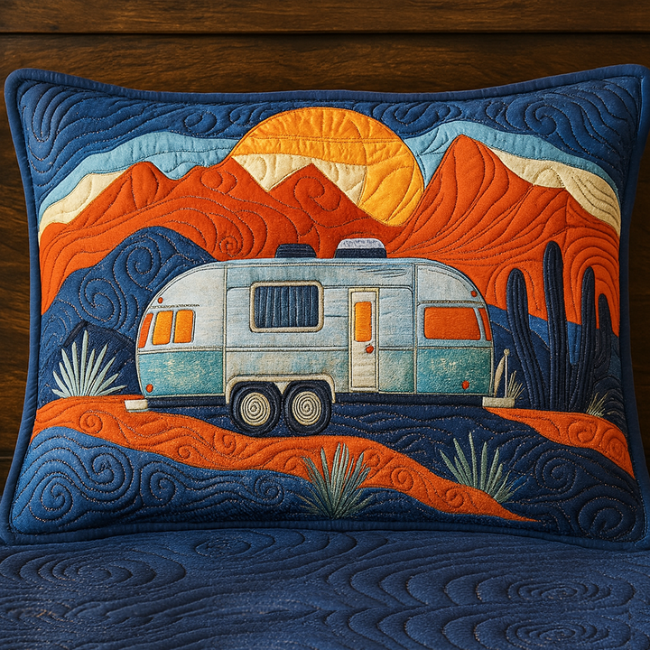 Quilted pillow cover with starry night NCU0NT8500