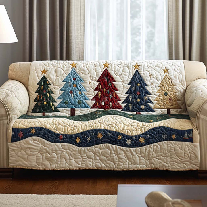 Quilted Sofa Cover Starry Pines – Louise London