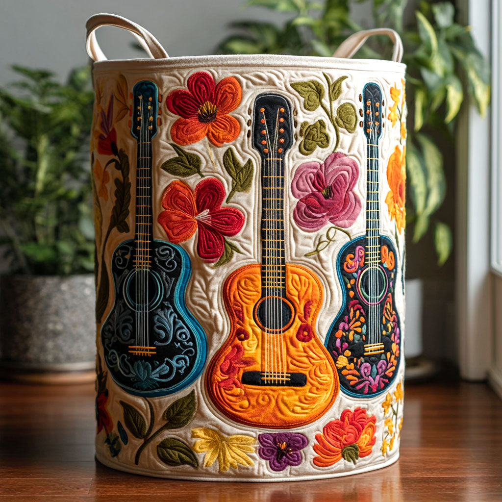 Padded laundry basket with woven pattern NCU0PTT1108