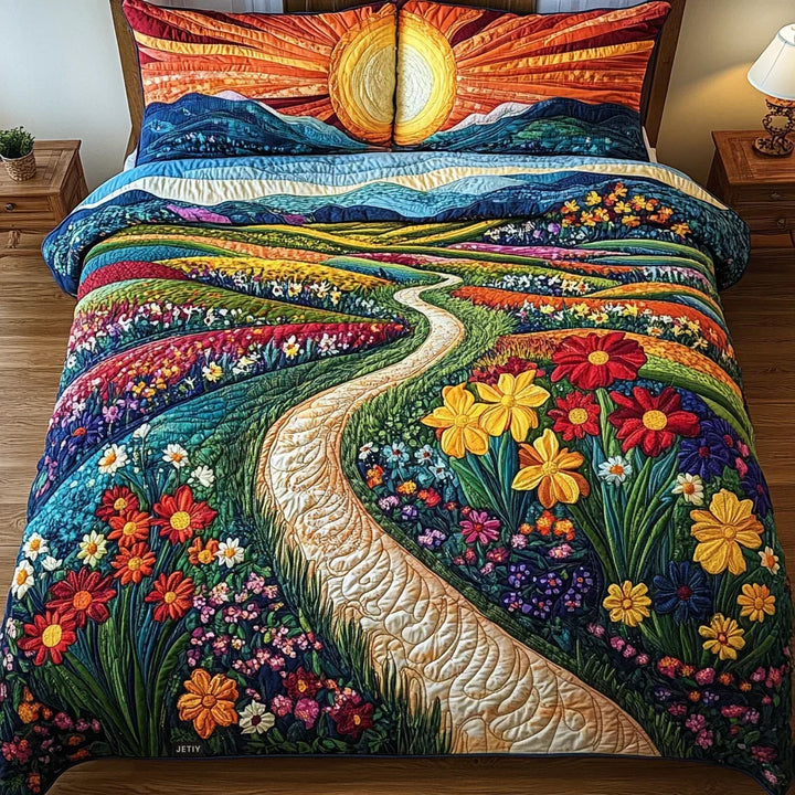 Quilted Bed Cover Set - Sunbeam