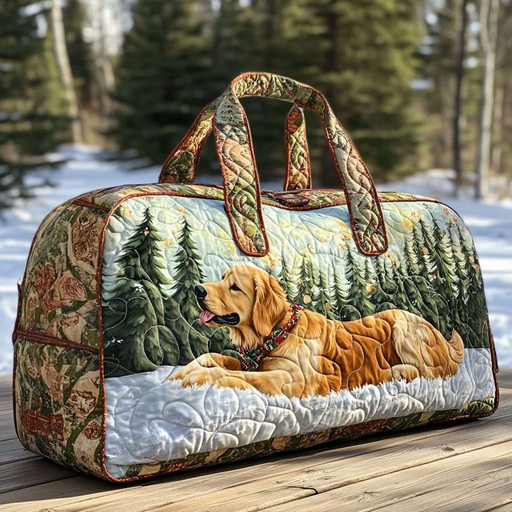 Quilted Travel Bag with Puppy in the Sun by Louise London