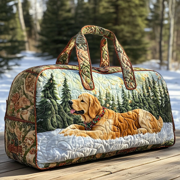 Quilted Travel Bag with Puppy in the Sun by Louise London