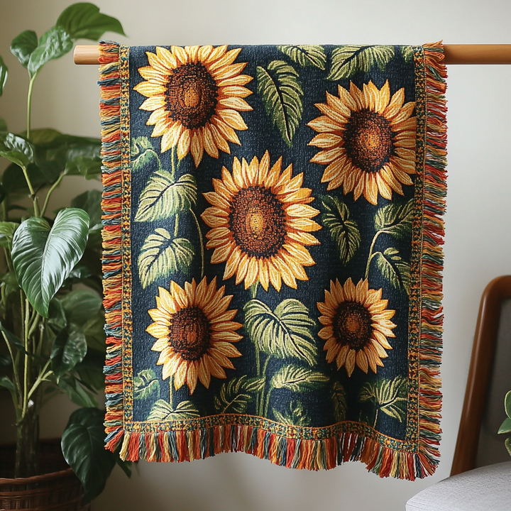 Woven Blanket Sunny Serenity by Louise London – product view
