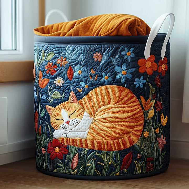 Quilted laundry basket with sun rest NCU0PVL568