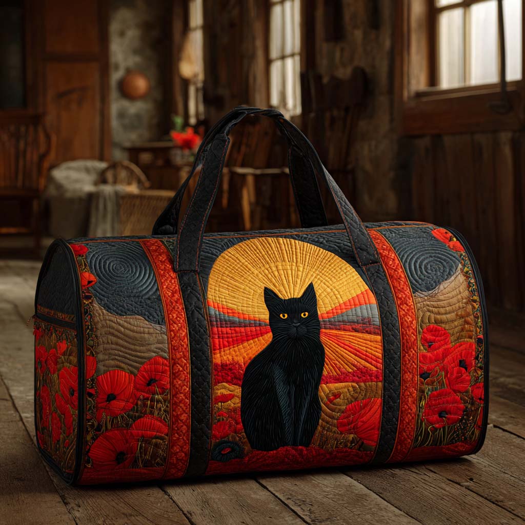 Quilted Travel Bag – Twilight Cats