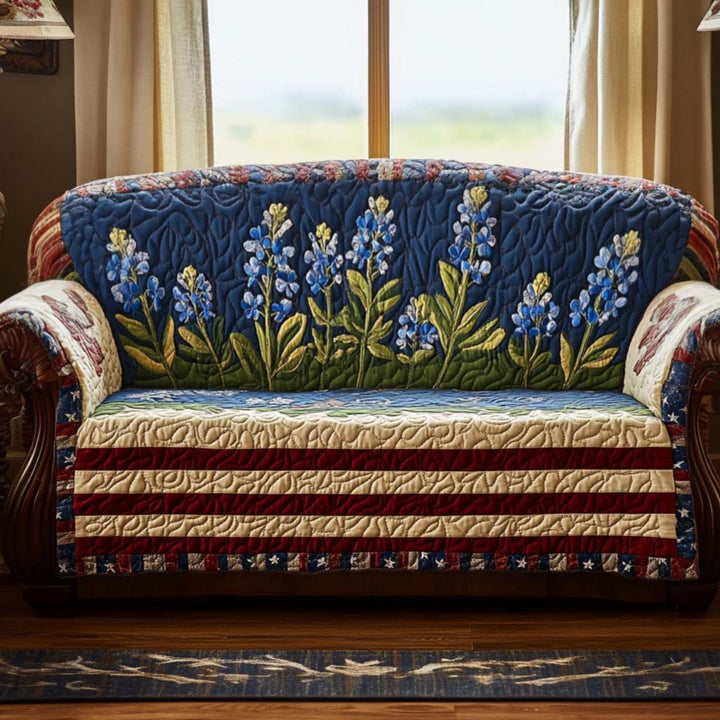 Quilted Sofa Cover in Texas Style NCU0NT10802