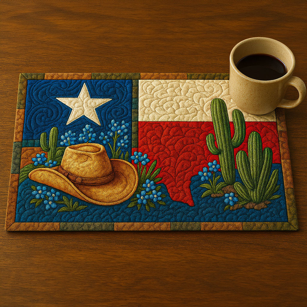Texas Spirit Quilted Placemat by Louise London