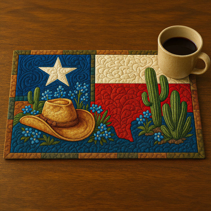 Texas Spirit Quilted Placemat by Louise London
