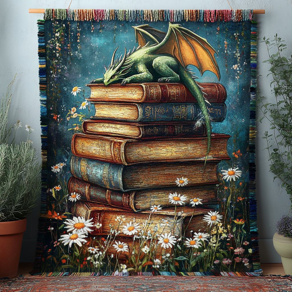 The Woven Guardian Blanket of the Book by Louise London – product view