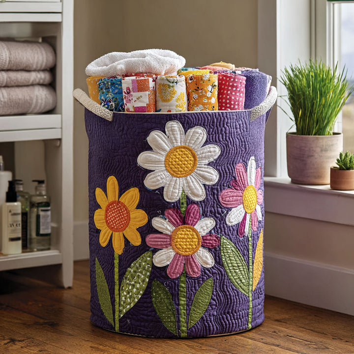 Quilted laundry basket in timeless style NCU0PTT899