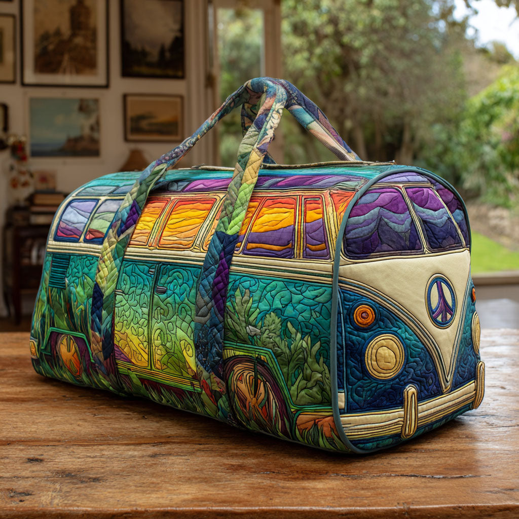 Quilted Travel Bag – Vintage Pattern