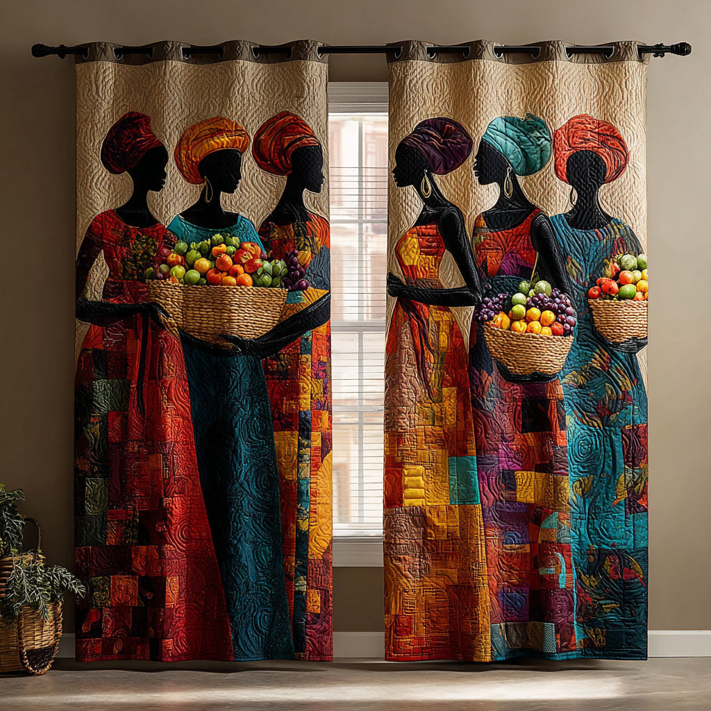 Warm Echo Quilted Curtains – Louise London product image 1