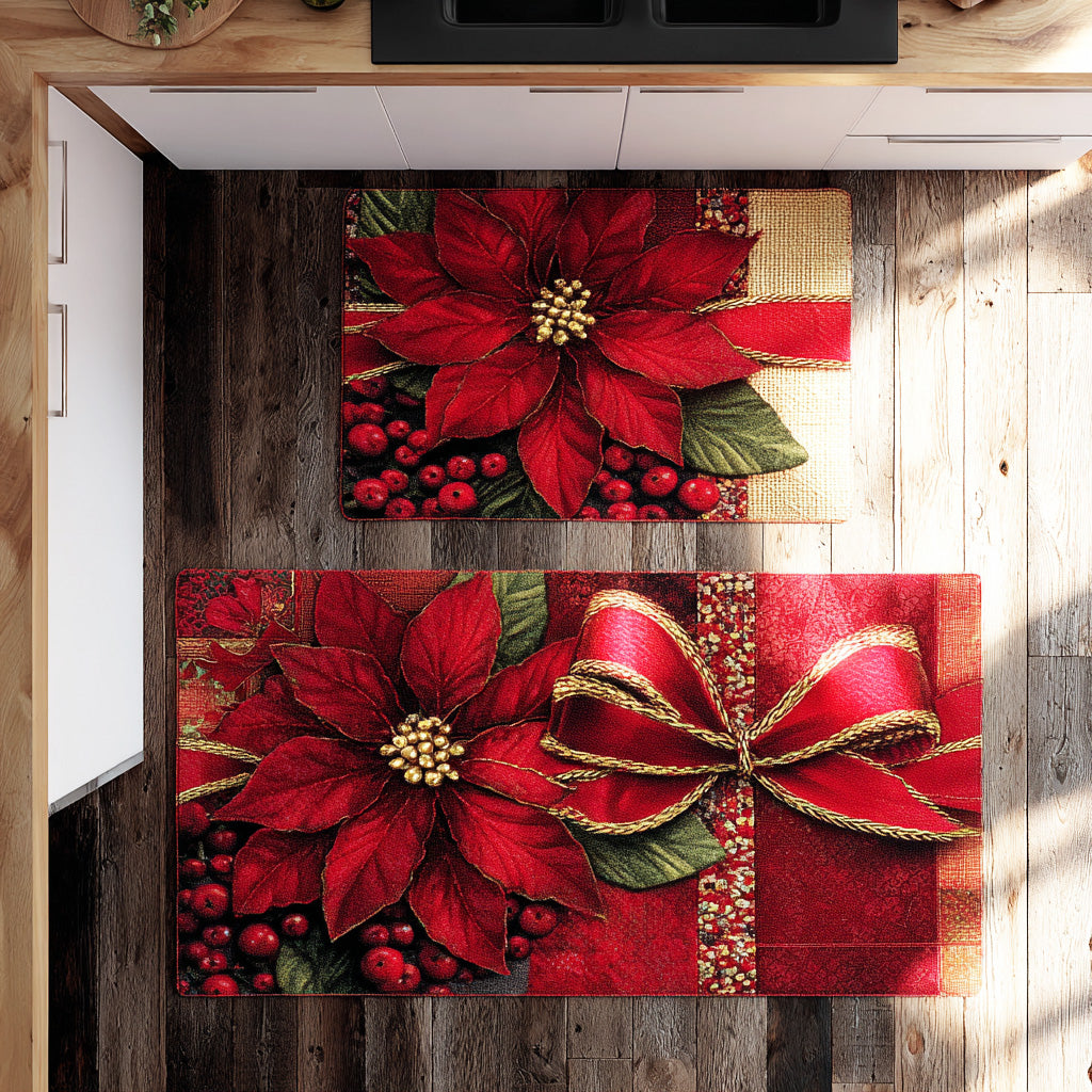 Non-slip Christmas Kitchen Mat with Festive Atmosphere NCU0TD1735