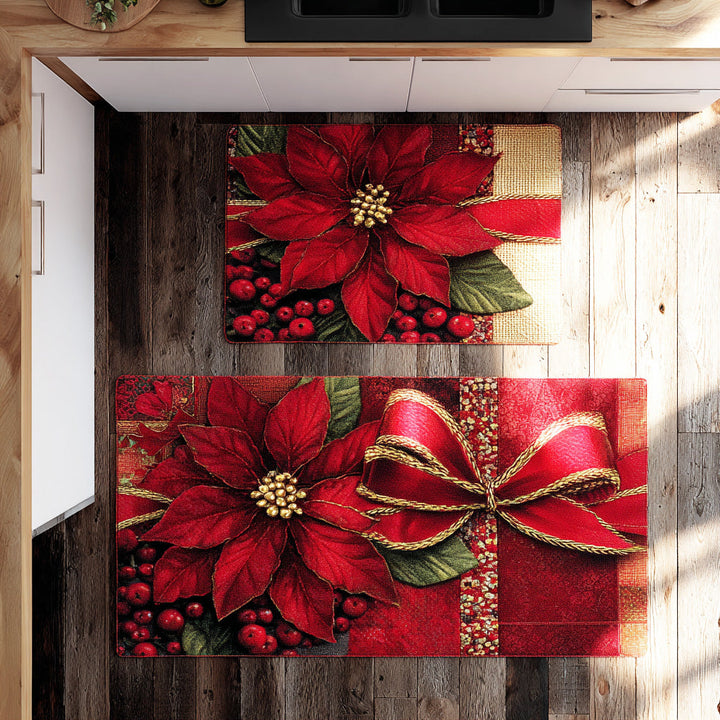 Non-slip Christmas Kitchen Mat with Festive Atmosphere NCU0TD1735