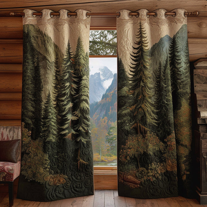 Quilted Curtains Forest – Louise London product image 7