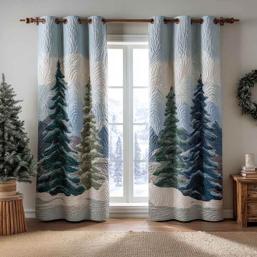 Quilted Curtains Whispering Leaves – Louise London product image 1