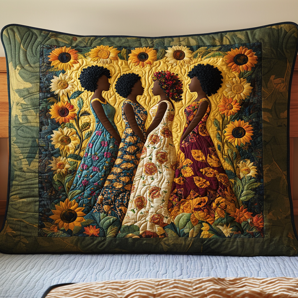 Quilted cushion cover with delicate golden details NCU0NT7692
