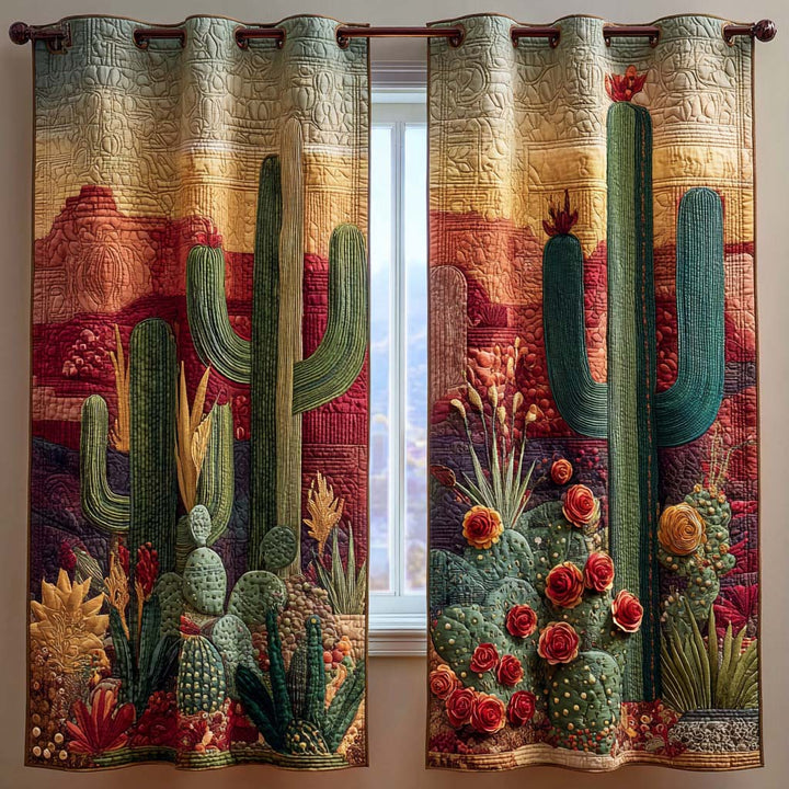 Wild Canyon Quilted Curtains – Louise London product image 1