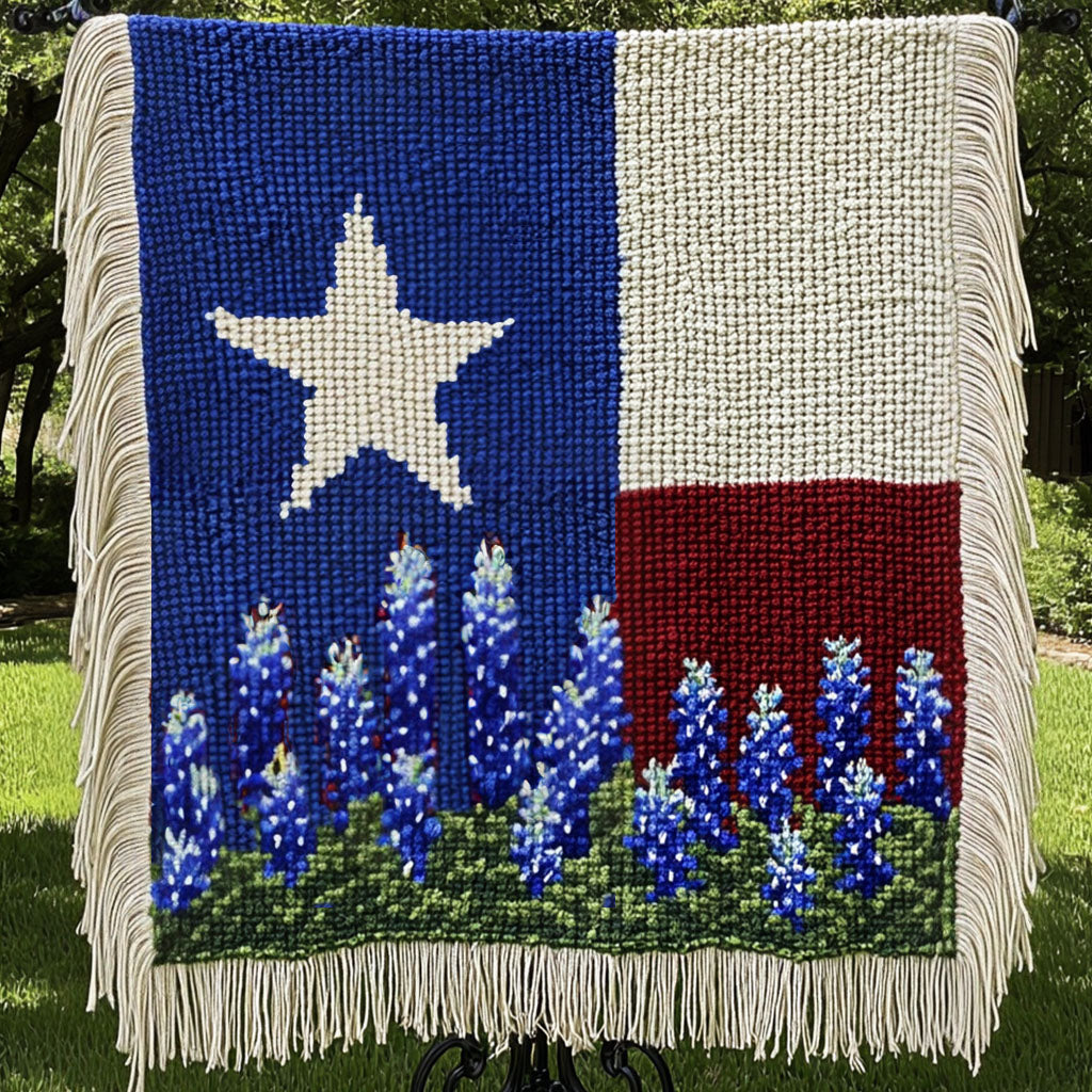 Woven Wildflower Roots Blanket by Louise London – product view