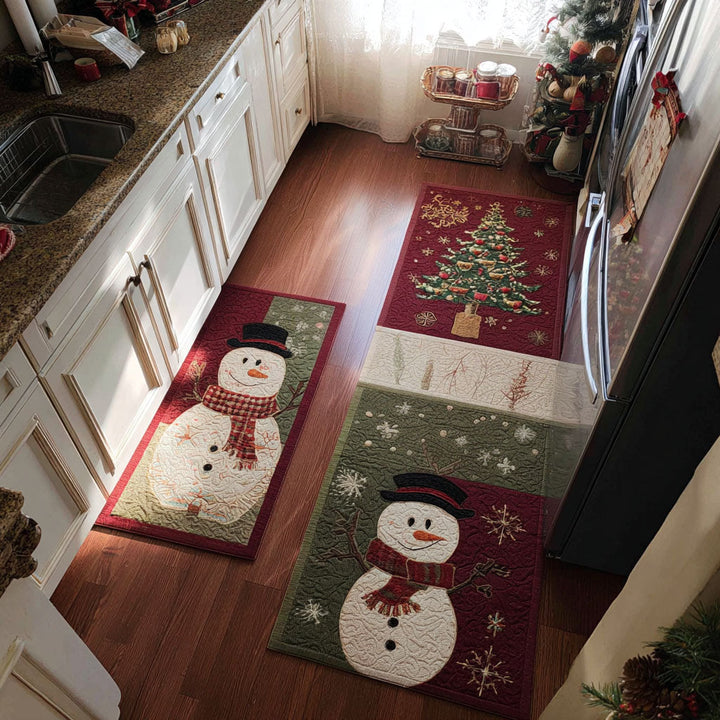 Classic Winter Non-Slip Kitchen Mat by Louise London