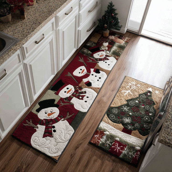 Classic Winter Non-Slip Kitchen Mat by Louise London
