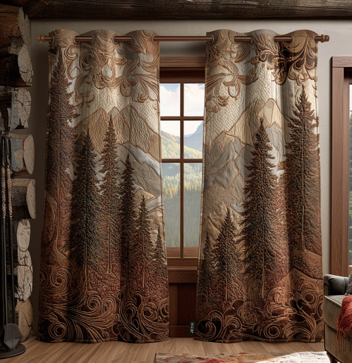 Quilted Curtains Woodland Retreat – Louise London product image 1