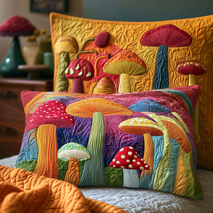 Quilted cushion cover with delicate forest NCU0VL2463