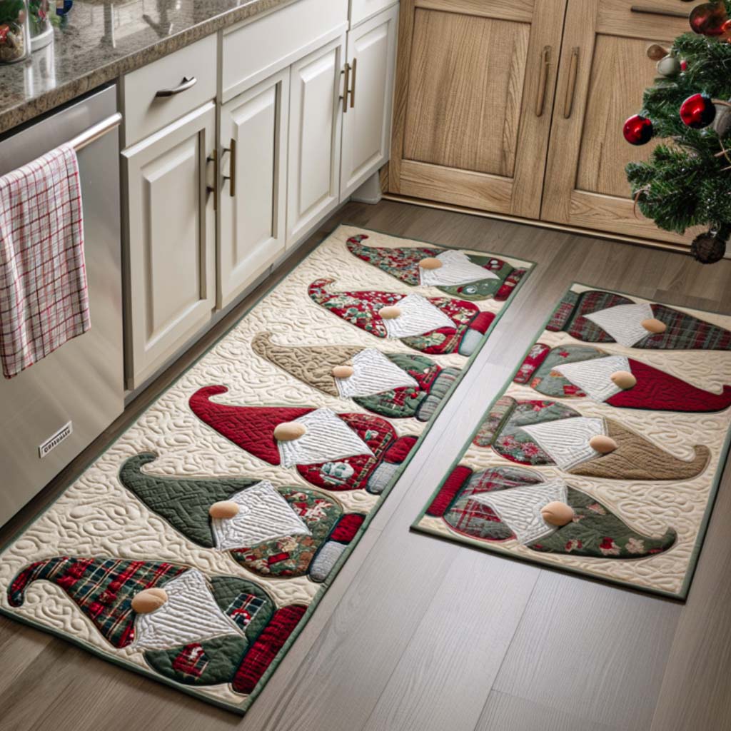 Non-slip Christmas Kitchen Mat for Christmas Eve by Louise London