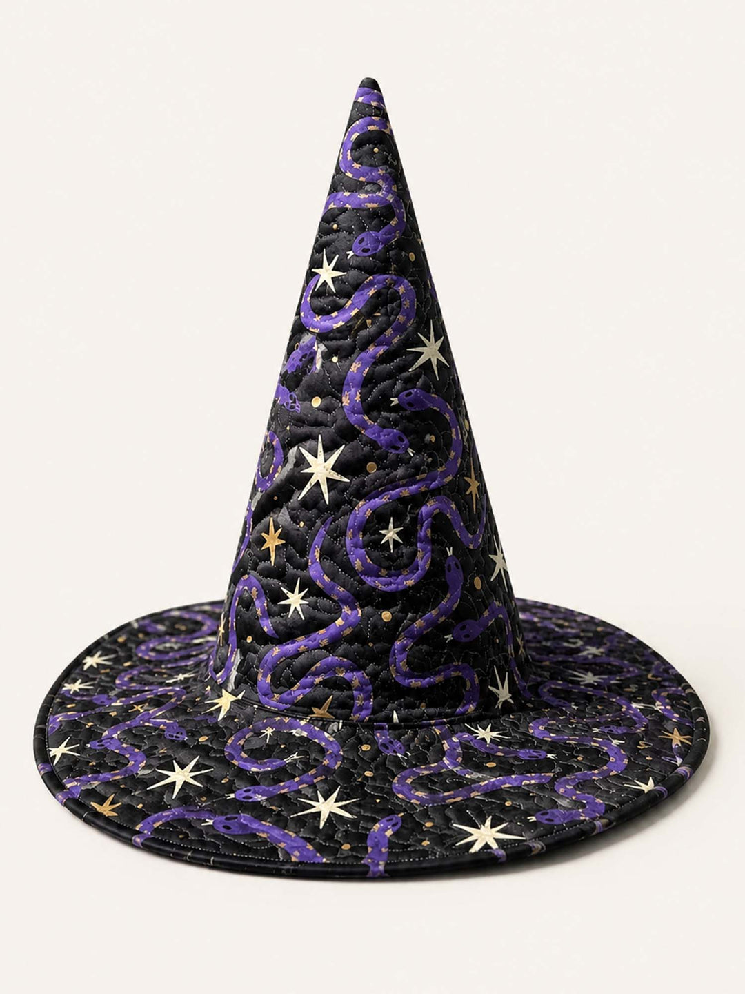 Handmade Quilted Witch Hat – Snake and Dark Magic
