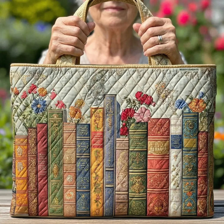 Quilted Tote Bag | Magiclibrary