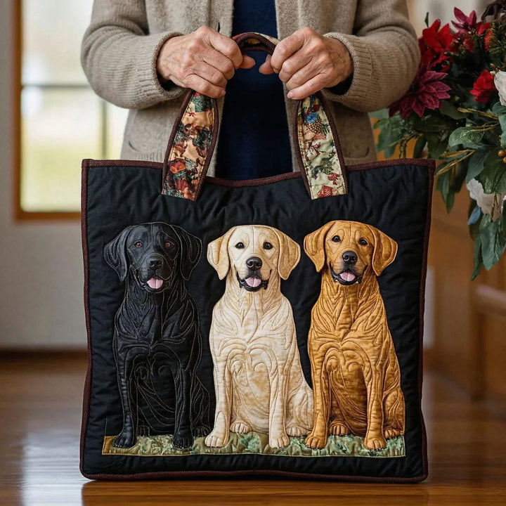 Quilted Tote Bag | Labradors