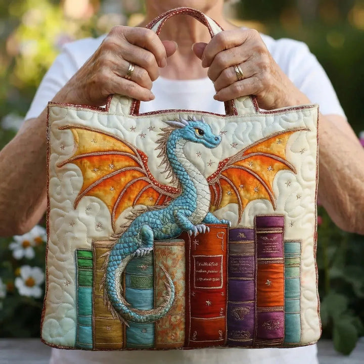 Quilted Tote Bag | Bookdragon