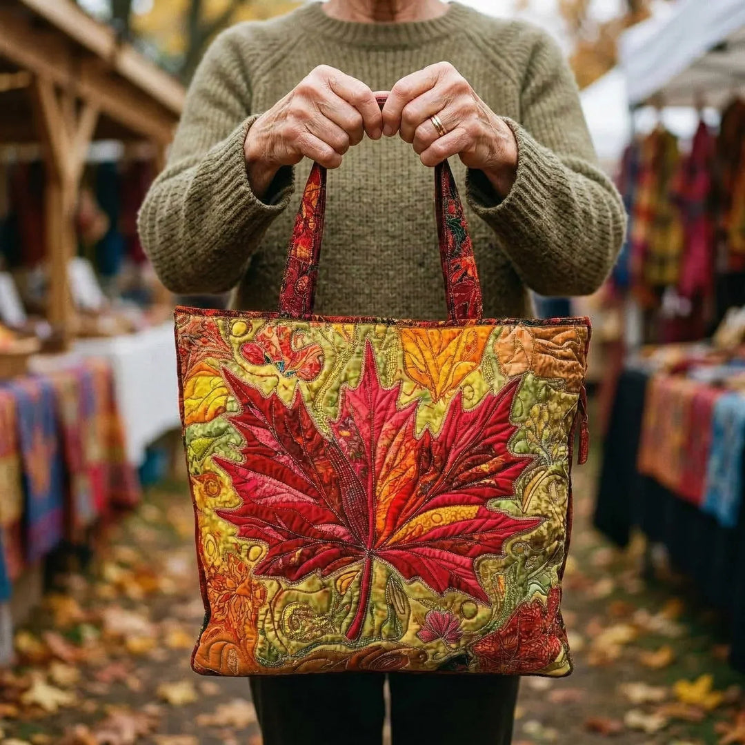 Quilted Tote Bag | Maple
